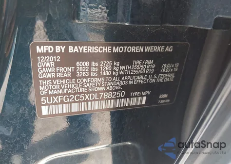 2013 BMW X6 xDrive35I from USA, damaged, VIN 5UXFG2C5XDL788250